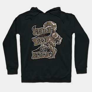 Bent Not Broken Wolf Hoodie